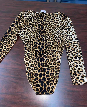 NWOT Buddy Love Leopard Print Linda Surplice Bodysuit thumbnail 4