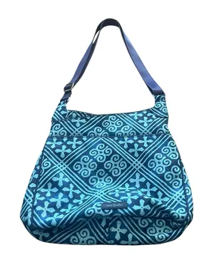 Vera Bradley Y2k Blue Geometric Seatbelt Shoulder Travel Bag Purse‎ thumbnail 1