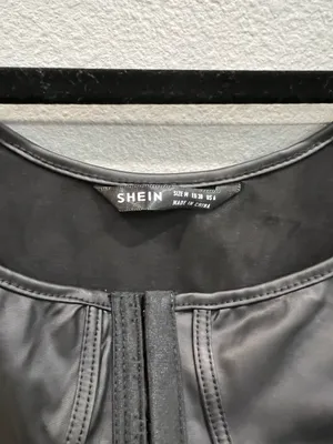 SheIn Leather Crop Top thumbnail 3