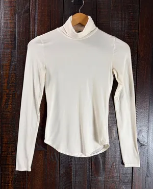 Babaton Women's Cream Long-Sleeve Turtleneck Top thumbnail 1