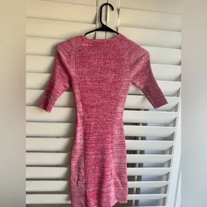 Ganni Pink Strappy Knit Mini Dress sz S thumbnail 5