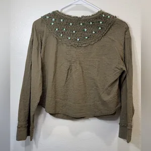 Intimately Free‎ People NWOT Sweet As Roses Lounge Set Olive green Size XS thumbnail 13