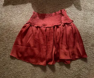 She & Sky Rust colored satin skorts M thumbnail 1