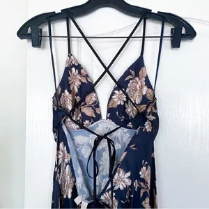 Bec & Bridge Dress‎ Opaline Floral Silk Strap Maxi Cutout Wedding Multi 6 NWT thumbnail 9