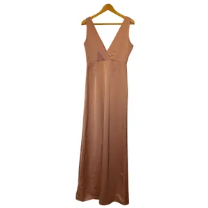 BHLDN Piper Sedona Satin V-Neck Bridesmaid‎ Gown Size 8 thumbnail 4