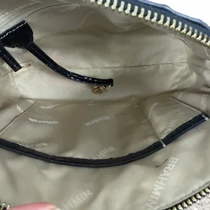 Brahmin Georgina Small Croc Embossed Leather Dome Crossbody Bag Black thumbnail 9