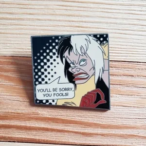 Disney Cruella De Vil Pin Villains Comic Strip Mystery Collection 101 Dalmatians thumbnail 2