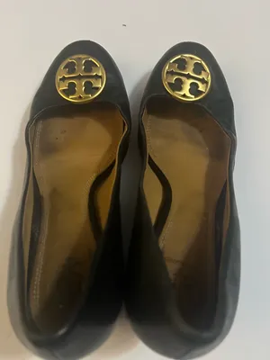 Tory Burch Womens Chelsea Black Wedge shoes size 8.5 thumbnail 3