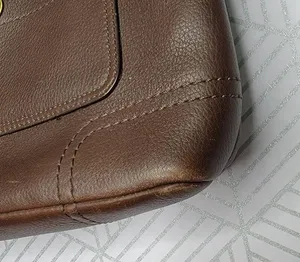 Coach Chelsea Brown Leather Turn Lock thumbnail 12