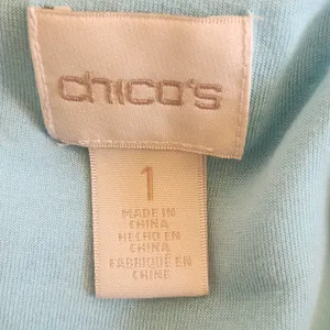 Chico's Colorful Stripe Asymmetrical Hem Tunic Blouse Size 1 (Medium) thumbnail 9