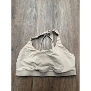 Lululemon Free to Be Bra Wild Tan Beige Strappy Back Sports Bra Size 10 thumbnail 3