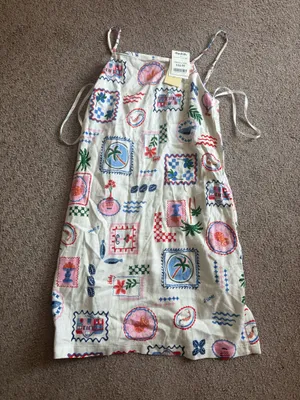 Marshalls White dress with printed accents thumbnail 3