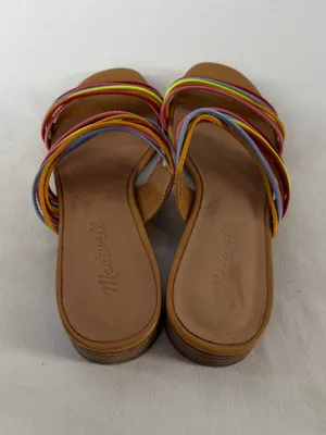 Madewell The Meg Leather‎ Slide Strappy Sandal in Multi Size 6.5 thumbnail 4