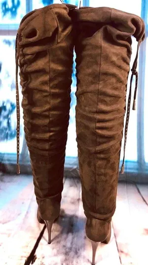 Sheikh Over Knee Boots Brown Size 7 thumbnail 6