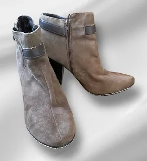 Euro Soft by Sofft Suede Heeled Booties as is‎ thumbnail 1