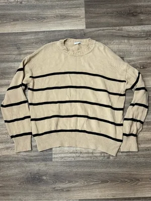Z Supply Boyfriend Striped Sweater Women’s Large thumbnail 2