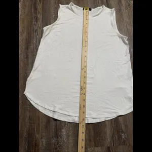 Eileen Fisher White Basic Quiet Luxury Designer Oversized‎ Stretchy Tank XXS thumbnail 3