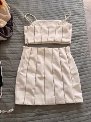 Two piece set White Size L thumbnail 2