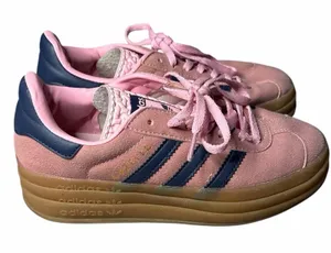 adidas Gazelle Bold Pink Navy Gum Platform Shoes H06122 Women’s size 6 sneaker thumbnail 1
