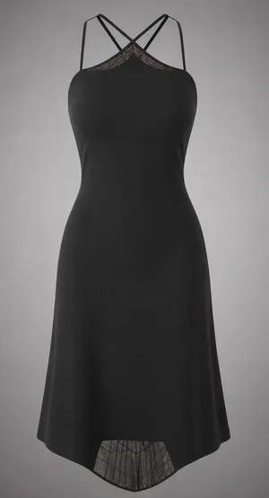 Jones New York Dress Halter Gown Womens 6 Black Formal Dress Sheer Beaded Hem‎ thumbnail 1