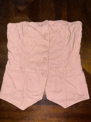 Wild Fable Linen Suiting Tube Top thumbnail 2