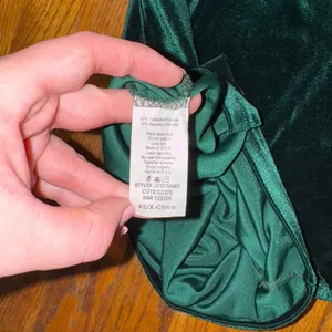 Windsor Dark Green Velvet Dress Mini thumbnail 4
