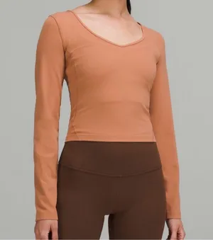 Lululemon Align Long Sleeve Shirt Womens Size 2 Pink Savannah Athletic Yoga Run thumbnail 13