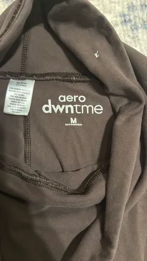 brown flare fold over leggings Size M thumbnail 2