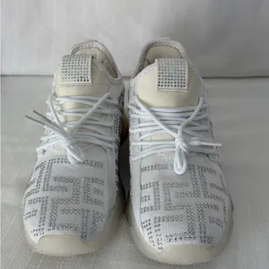 CloudAir women’s Size 6 Rhinestone Sneakers White Chunky Platform Shoes(B121)✨ thumbnail 3