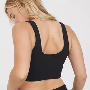 Aerie ‼️OFFLINE by Ribbed Square Neck Longline Sports Bra‼️ thumbnail 2