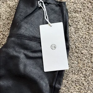 Colorfulkoala Black Faux Leather Leggings size small NWT thumbnail 2