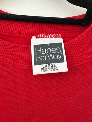 Vintage Western Cowgirl Red Crewneck‎ Large thumbnail 4