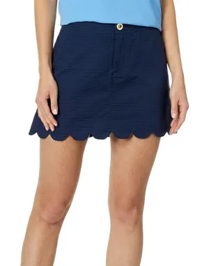 Lilly Pulitzer Colette Scallop Skort Womens 0 Navy Skirt Preppy thumbnail 1