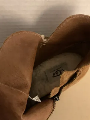 UGG Women's chestnut brown suede platform wedge wedge boots US 8.5 thumbnail 11