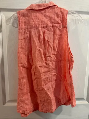 Maeve by Anthropologie Sleeveless Button Down Shirt thumbnail 6
