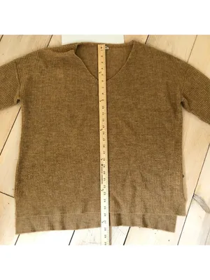 Intimately by Free People EUC Women's Brown V-Neck Acrylic Pullover Sweater XS/S thumbnail 5