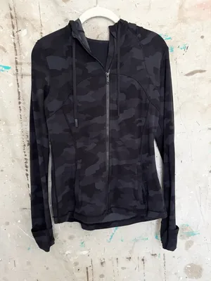 Lululemon Hooded Define Jacket Nulu, Heritage 365 Camo Deep Coal Multi thumbnail 2
