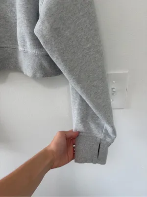 Aerie Offline Gray Cropped Sweatshirt- Size Small thumbnail 6
