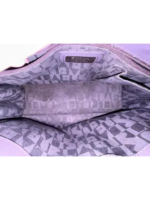 Furla Purple Leather Structured Tote Satchel Bag thumbnail 6