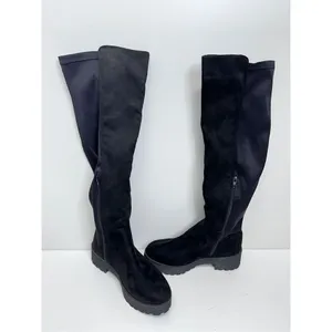 Dirty Laundry Knee High‎ Boots Womens Black Platform Size 6.5 Side Zip Closure thumbnail 2