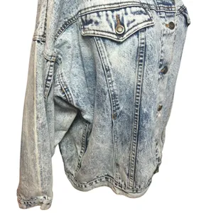 VTG 90s Ocean Denim Acid Wash Lighthouse Jacket Scenic Art Oversized XL thumbnail 11