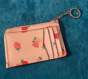 Kate Spade Staci Wild Strawberries Medium L-Zip Card Holder thumbnail 1