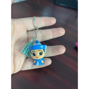 Just Play Disney Princess Keychain Lot Belle Rapunzel Fairy Godmother Tremaine thumbnail 2