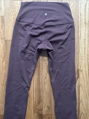 CRZ YOGA High Waist Leggings in Deep Plum thumbnail 3