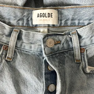 AGOLDE Dame Wide Leg 100% Regenerative Cotton Light Blue Jeans High Rise Size 27 thumbnail 6