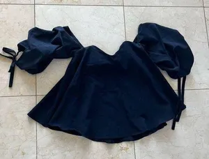 Do+Be Black Offshoulder Blouse Sz Small thumbnail 1