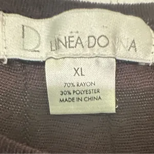 D Linea Donna Brown Relaxed Asymmetrical Short Sleeve Tee thumbnail 2