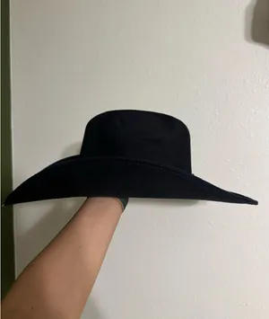 Black Cowboy Hat Size M thumbnail 3