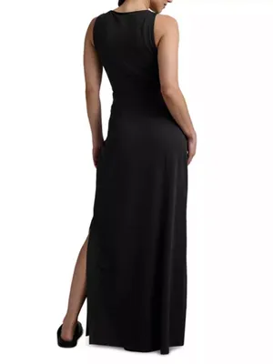 Beyond Yoga Black Around The World Twist Front Dress thumbnail 2