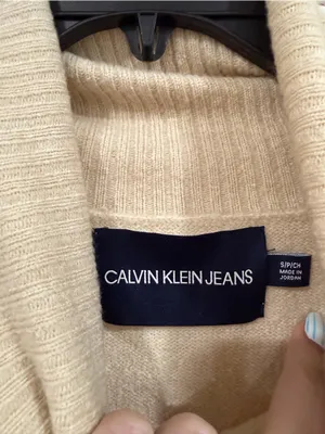 Calvin Klein Men's Beige Turtleneck Sweater​ thumbnail 6